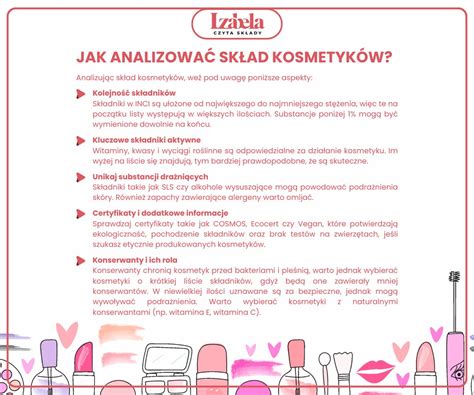 Infografika porównująca bezpieczne i niebezpieczne składniki kosmetyków dla dzieci.