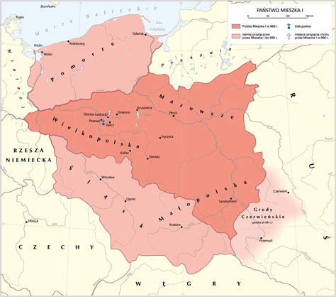 Mapa państwa Mieszka I