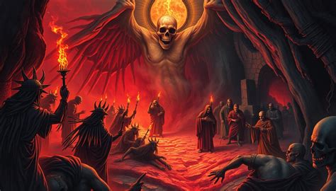 Grafika przedstawiająca surrealistyczną scenę walki z demonami w starym domu, z elementami grozy i absurdu.