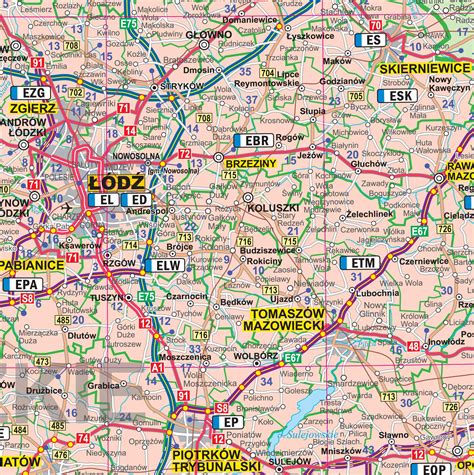 Mapa drogowa z zaznaczonymi obszarami zamkniętymi i objazdami w okolicach jarmarku