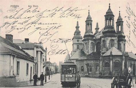 zdjęcie historycznego tramwaju konnego w Poznaniu