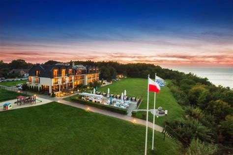 widok na morze z hotelu Faleza