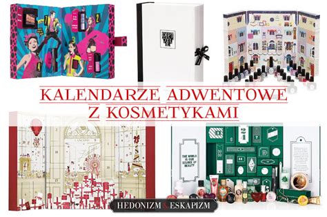 Infografika przedstawiająca porównanie cen i zawartości popularnych kalendarzy adwentowych z kosmetykami.