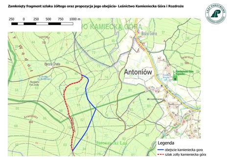 Fragment szlaku questowego w okolicach Połajewa