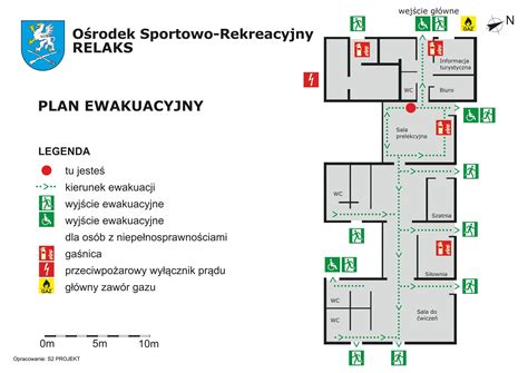 Plan ośrodka na Śnieżnicy z zaznaczonymi budynkami mieszkalnymi i kaplicą