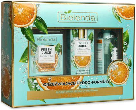 Zestaw kosmetyków Bielenda Fresh Juice z pomarańczą.