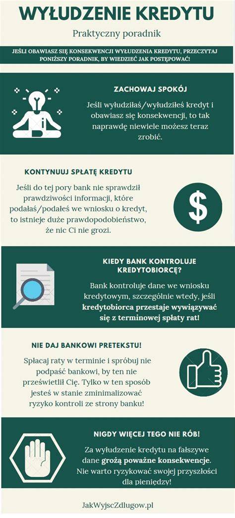 Grafika przedstawiająca schemat wyłudzenia kredytu na skradziony dowód osobisty.