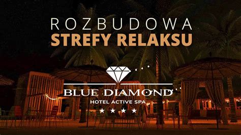 Elewacja hotelu Blue Diamond Active SPA z widocznym logo