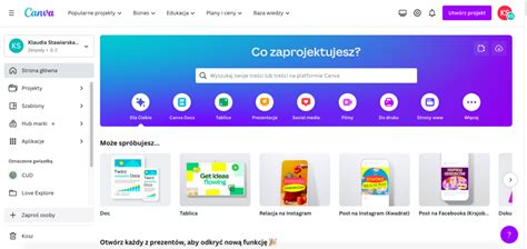 Zrzut ekranu interfejsu Canvy z widocznymi narzędziami do edycji szablonów zaproszeń.