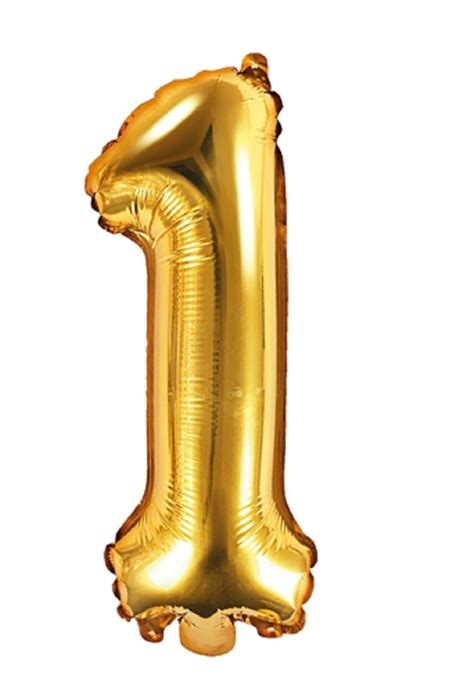 Balon w kształcie cyfry 1 i napisu