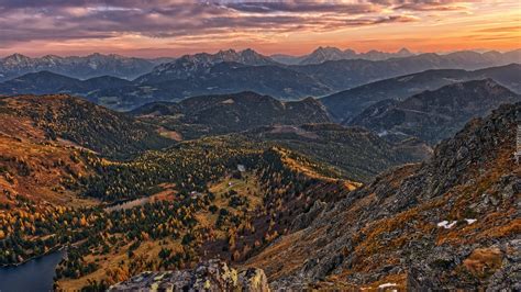 panorama Trójmiasta o zachodzie słońca