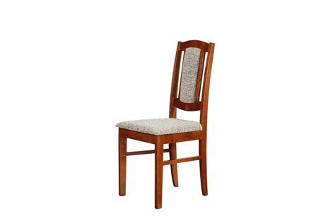 Krzesło tapicerowane z litego drewna z elegancką tkaniną