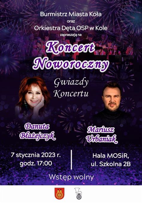 Plakat informujący o świątecznym koncercie w Polkowicach.