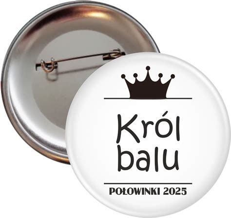 Przypinka z motywem balu, przedstawiająca tańczącą parę