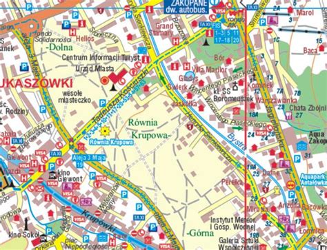 Mapa Lęborka z zaznaczonymi ulicami objętymi kolędą