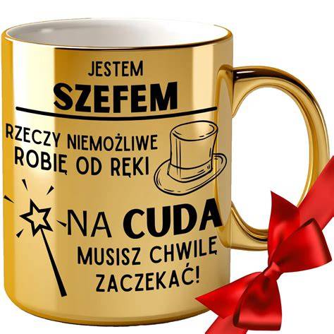 Kubek z zabawnym nadrukiem związanym z kierunkiem studiów