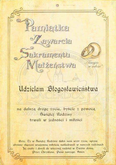 Dokumenty wymagane do zawarcia sakramentu małżeństwa