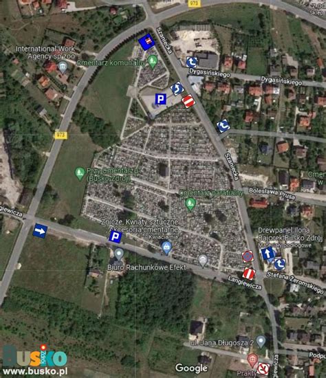schemat tymczasowej organizacji ruchu drogowego wokół cmentarza w Nowej Soli