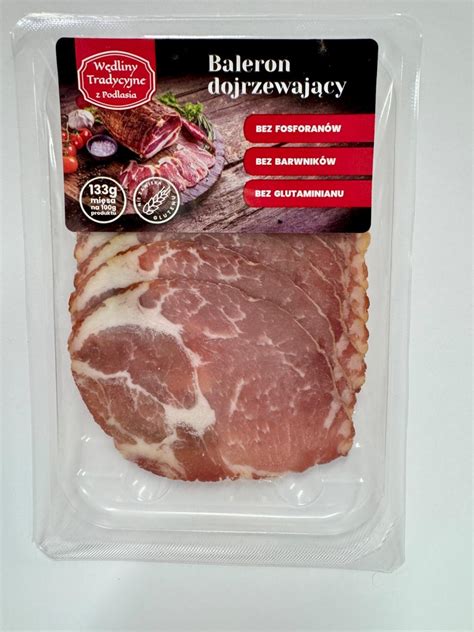 Pokrojony w plastry baleron nadwieprzański