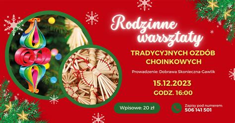 zdjęcie przedstawiające rodzinne warsztaty tworzenia ozdób choinkowych