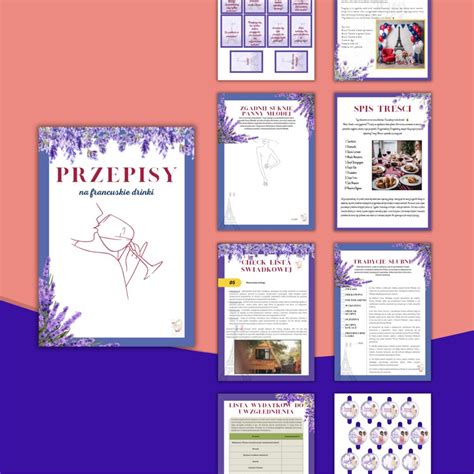 Grafika przedstawiająca różne pomysły na wieczór panieński: spa, klub, wyjazd, aktywności na świeżym powietrzu.