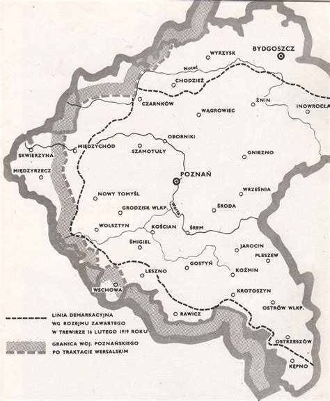 Szkic taktyczny odcinka rawickiego z okresu Powstania Wielkopolskiego