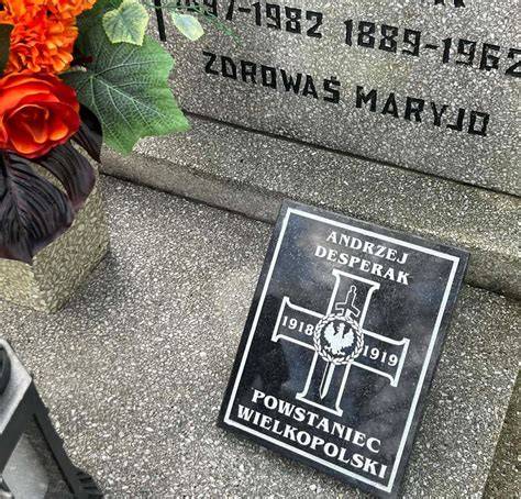 Uroczystość wręczenia tabliczek pamiątkowych na grobach powstańców wielkopolskich w Jutrosinie