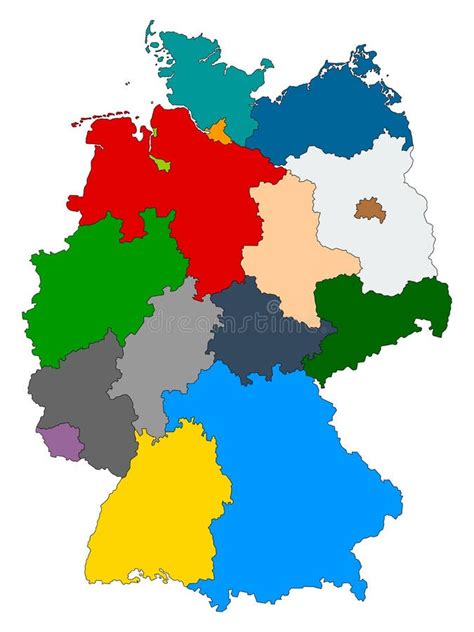 Mapa Niemiec z zaznaczonymi krajami związkowymi, w których 1 listopada jest dniem wolnym od pracy