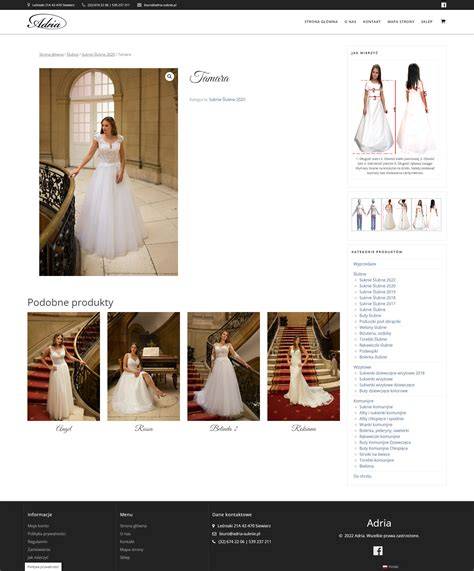 Eleganckie wnętrze salonu sukien ślubnych i komunijnych
