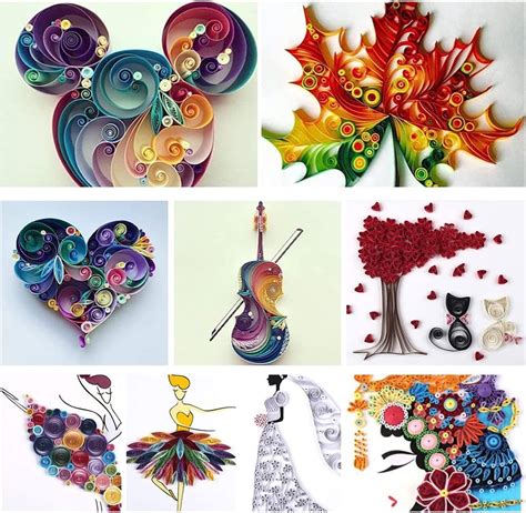 Galeria zdjęć przedstawiająca różne przykłady laurek: z origami, quillingu, z odciskiem dłoni, w kształcie kwiatka.