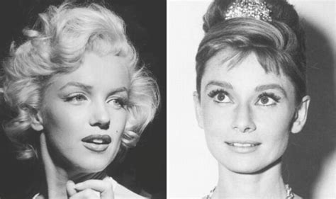 Kolaż zdjęć przedstawiający ikoniczne stroje Marilyn Monroe i Audrey Hepburn.