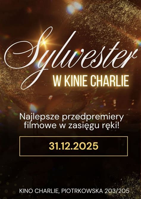 grafika przedstawiająca plakat filmowy z sylwestrowego maratonu w Kinie Charlie