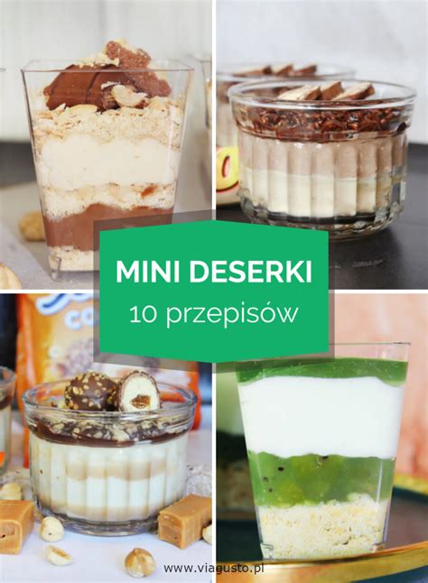kolorowe desery w małych słoiczkach