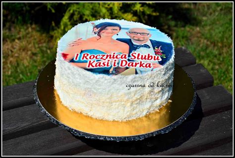 tort rocznicowy z jadalnymi zdjęciami pary