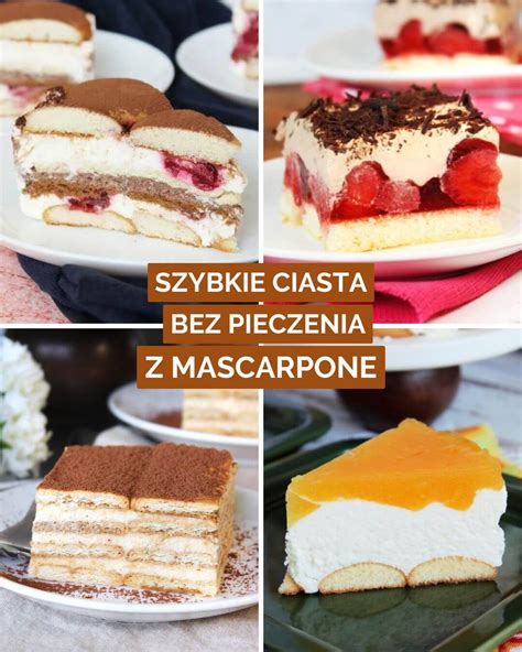 Tort bez pieczenia z truskawkami i kremem mascarpone