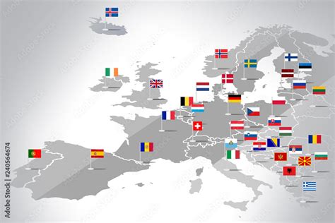 Zdjęcie przedstawiające symboliczne przedstawienie Europy z flagami państw członkowskich UE, nawiązujące do Dnia Europy.