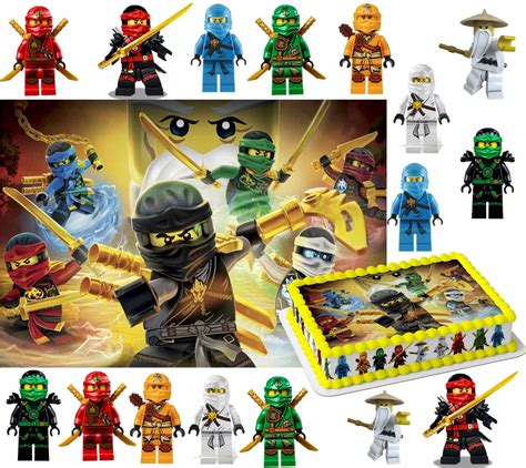tort urodzinowy w kształcie postaci z Ninjago