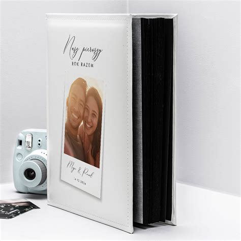 Personalizowany album na zdjęcia z wygrawerowaną datą ślubu