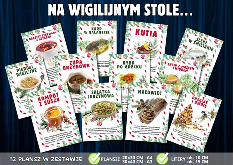Infografika porównująca kaloryczność tradycyjnych i dietetycznych wersji potraw wigilijnych