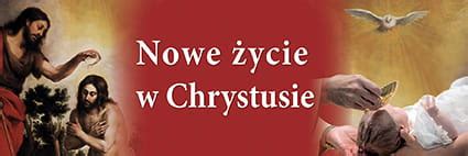 Schemat ilustrujący symbolikę chrztu: zanurzenie (śmierć dla grzechu) i wynurzenie (nowe życie w Chrystusie).