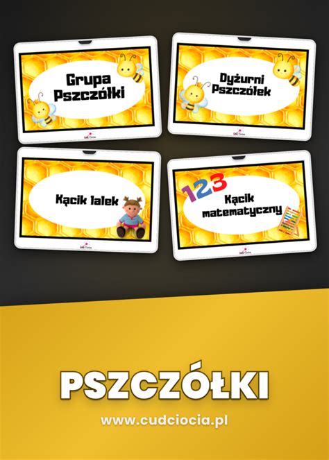 Przykładowe dekoracje ścienne dla grupy przedszkolnej o nazwie 