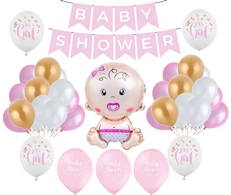 balony na baby shower w kształcie dziecięcych akcesoriów