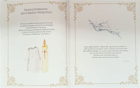 Infografika przedstawiająca harmonogram przygotowań do chrztu świętego