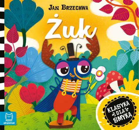 Okładka książki z wierszami Jana Brzechwy, ozdobiona złotymi dodatkami i barwnymi ilustracjami.