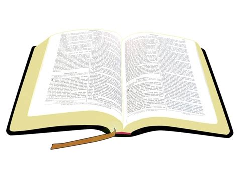 Ilustracja przedstawiająca otwartą Biblię z promieniem światła padającym na tekst, symbolizująca prawdę objawioną.