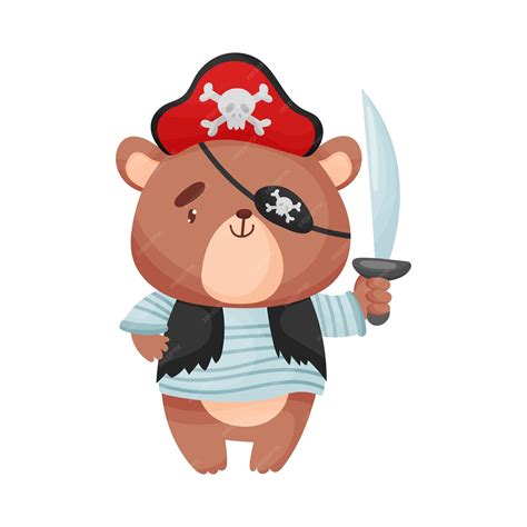 Ilustracja przedstawiająca pirata z przepaską na oku, papugą na ramieniu i hakiem zamiast dłoni.