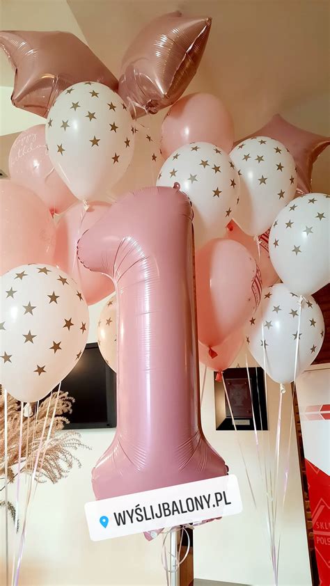 balony z nadrukiem zwierzątek na roczek