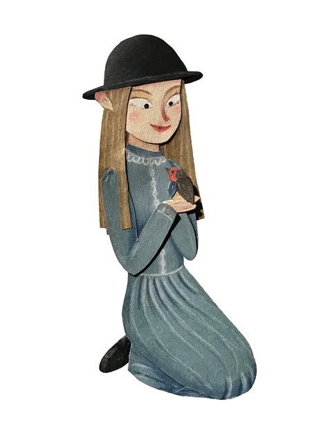Ilustracja przedstawiająca małą, smutną Mary Lennox w swoim pokoju w Indiach, otoczoną przez pustkę i ślady epidemii.