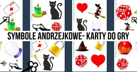 Kolaż różnych motywów andrzejkowych do kolorowania: klucz, karty, świece, księżyc, wróżka z kulą.