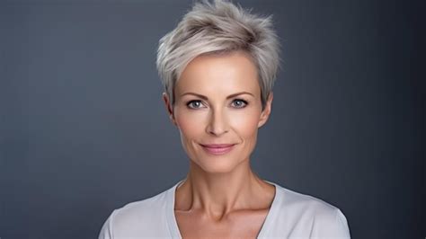 zdjęcie kobiety z krótkimi, falowanymi włosami ozdobionymi wiankiem